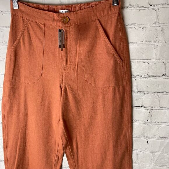 Roxy Oceanside High Waist Flared Pants Sunburn Small - Picture 3 of 11